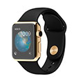 38mm 18-Karat Yellow Gold Case with Black Sport Band