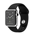 38mm Stainless Steel Case with Black Sport Band