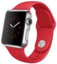 38mm Stainless Steel Case with Red Sport Band
