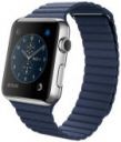 42mm Stainless Steel Case with Midnight Blue Leather Loop