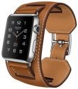 42mm Stainless Steel Case with Fauve Barenia Leather Band, Cuff