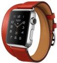 38mm Stainless Steel Case with Capucine Leather Band, Double Tour