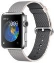 42mm Stainless Steel Case with Pearl Woven Nylon Band