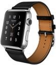 42mm Stainless Steel Case with Noir Leather Band